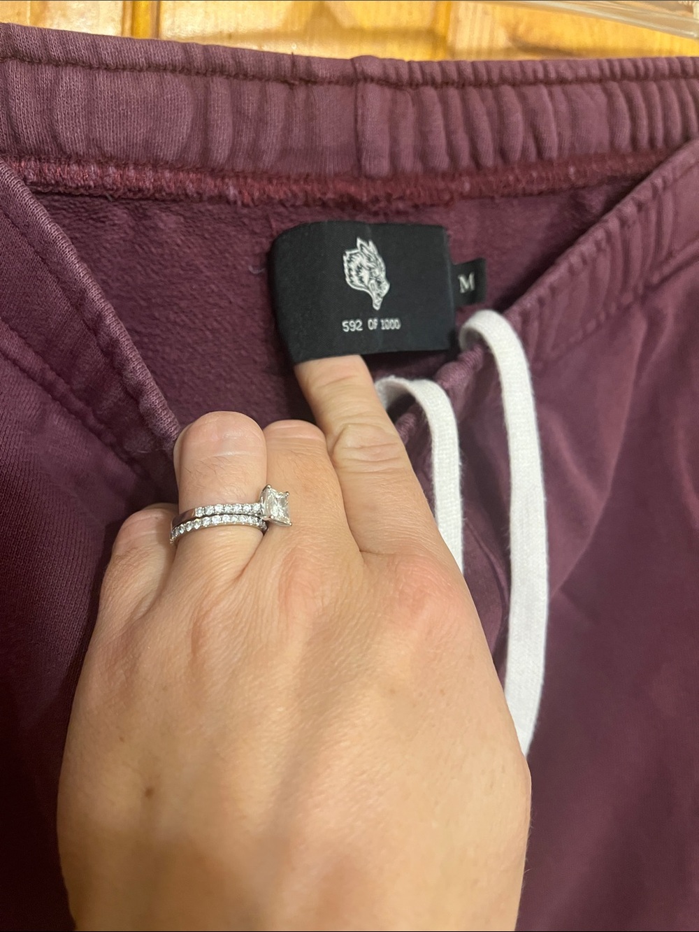 Darc Sport Wolves Club Maroon Lounger Sweatpant Jogger Medium Mens Bodybuilding - Picture 4 of 4